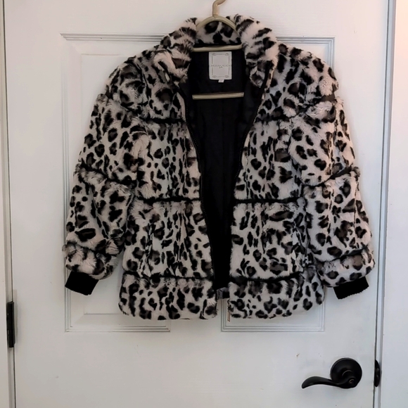 Silvian Heach Kids Faux fur dress Jacket size 8 - Picture 1 of 8